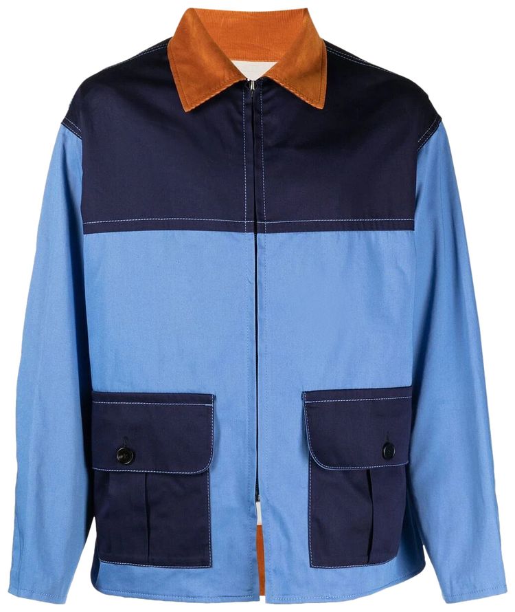 Marni Colorblock Jacket Blue