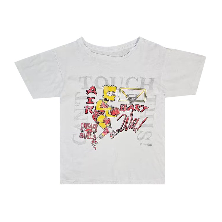 Vintage Bart Simpson Chicago Bulls Bootleg T-Shirt 'White'