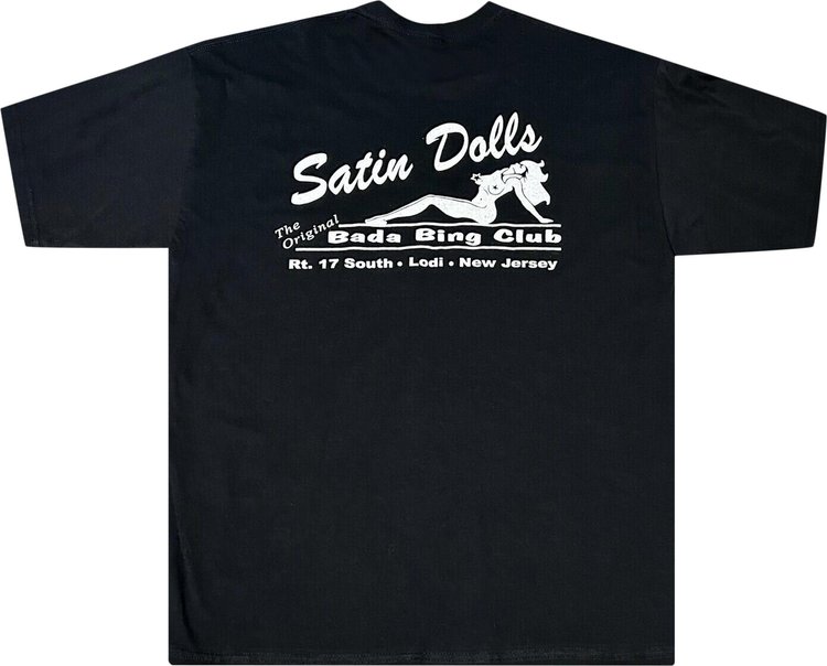 Vintage The Sopranos Satin Dolls T Shirt Black