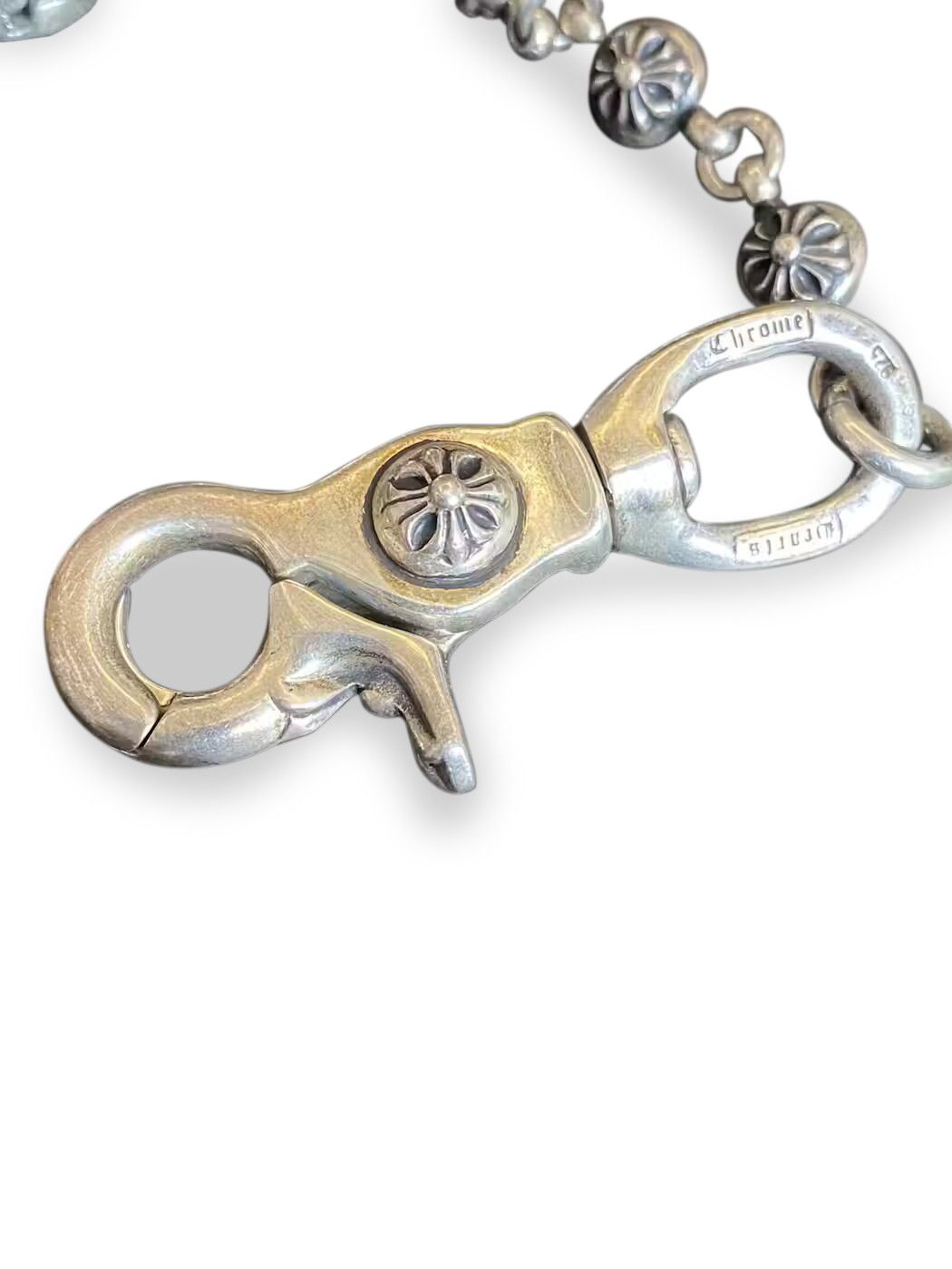 Buy Chrome Hearts Crossball Wallet Chain 'Silver' - 1383