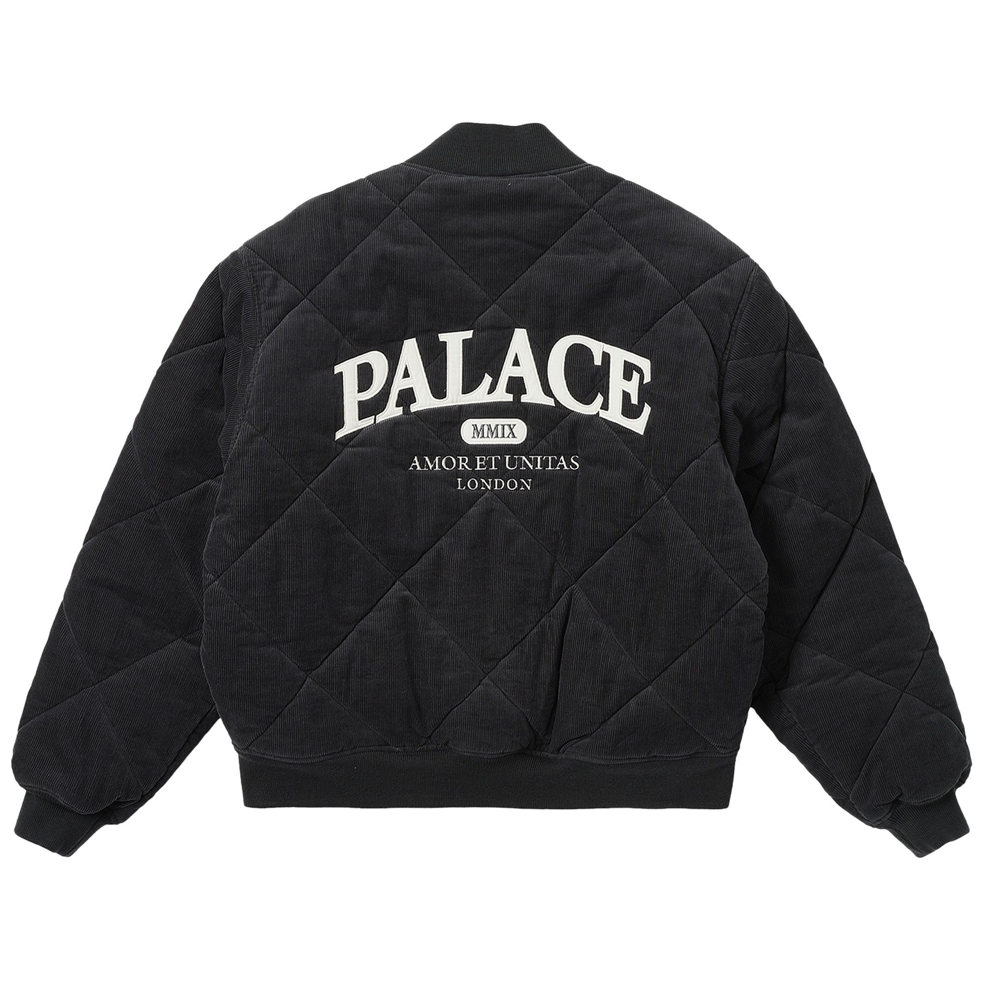 Size l Palace Quilted Jacket 'Black'