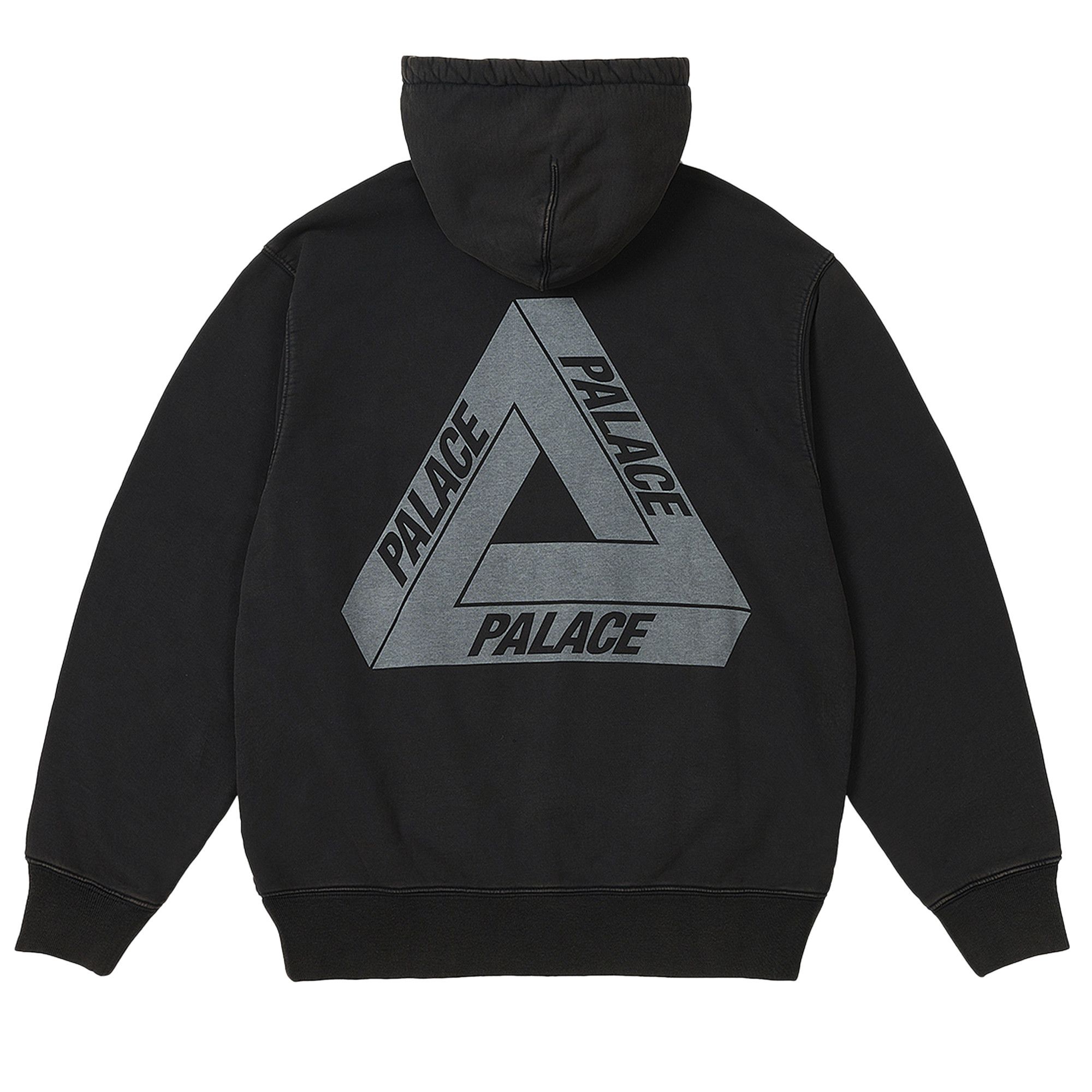 Buy Palace Washed Out Tri-Ferg Hood 'Black' - P25CS082 | GOAT