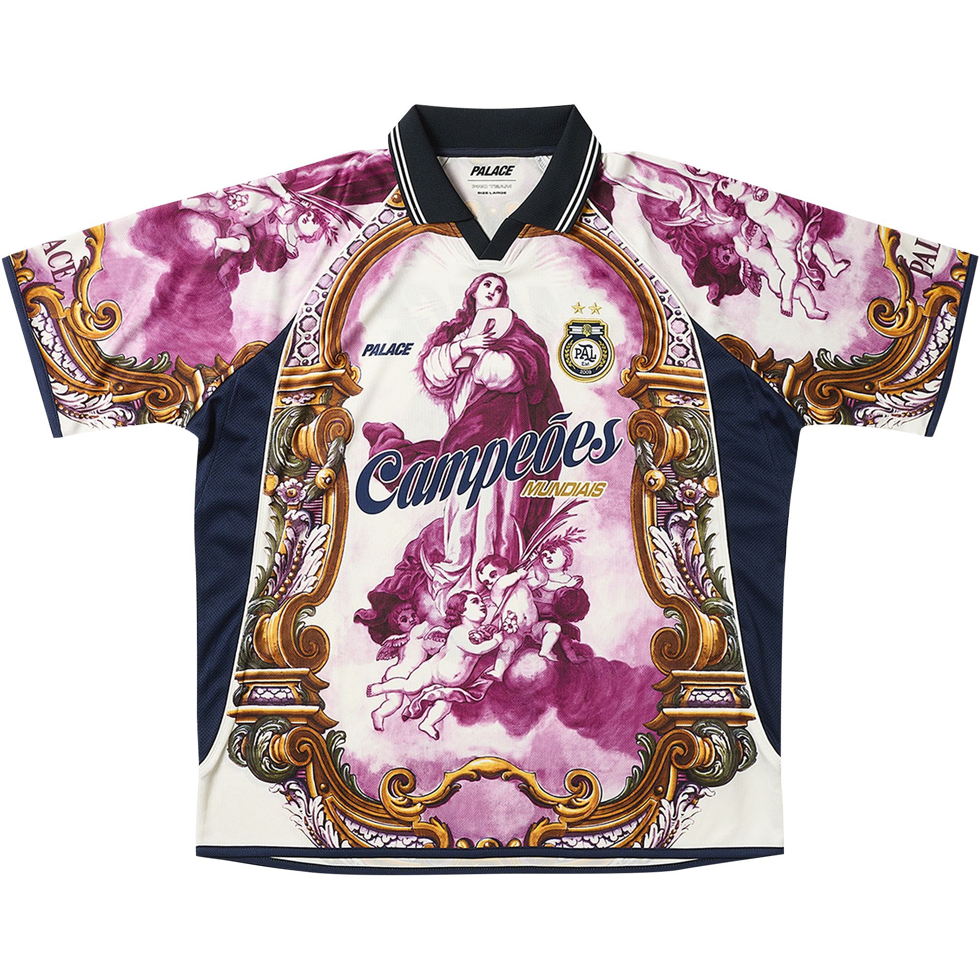 ★25SS WEEK5★Palace FAIRY JERSEY Palace Palace Fairy Soccer Football Jersey Blue Large SS25