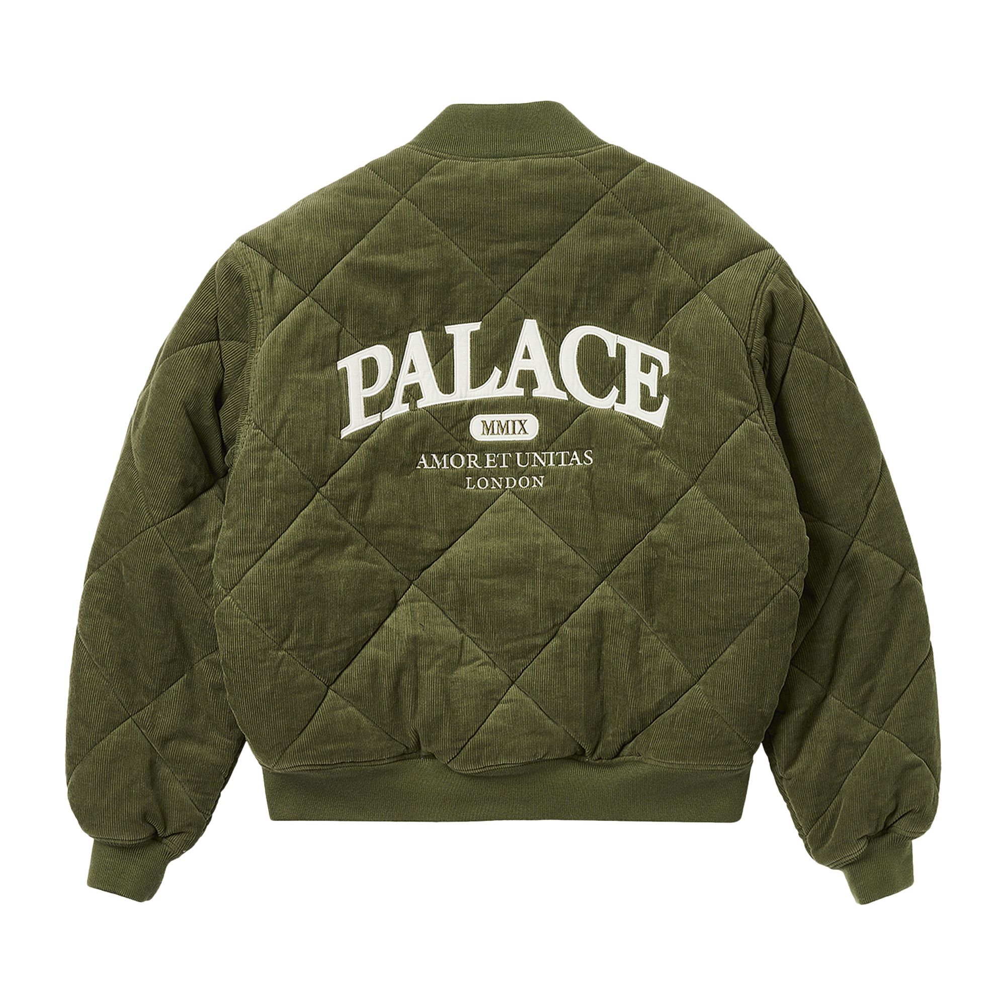 Buy Palace Quilted Jacket 'The Deep Green' - P25JK093 | GOAT