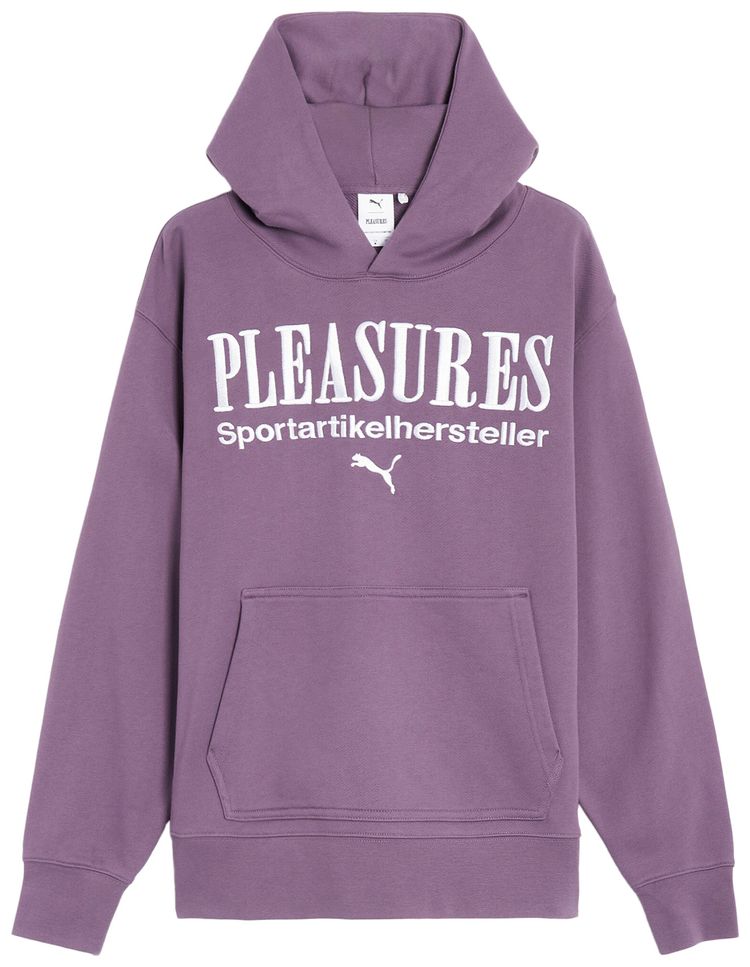 Puma x Pleasures Graphic Hoodie PurpleCharcoal