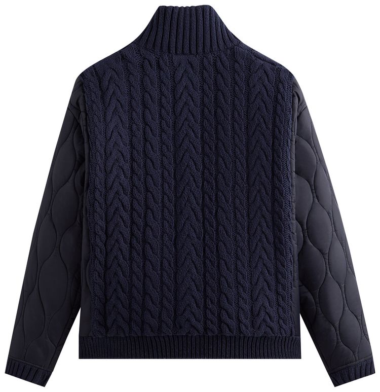 Kith Wallis Combo Knit Bomber Jacket Nocturnal