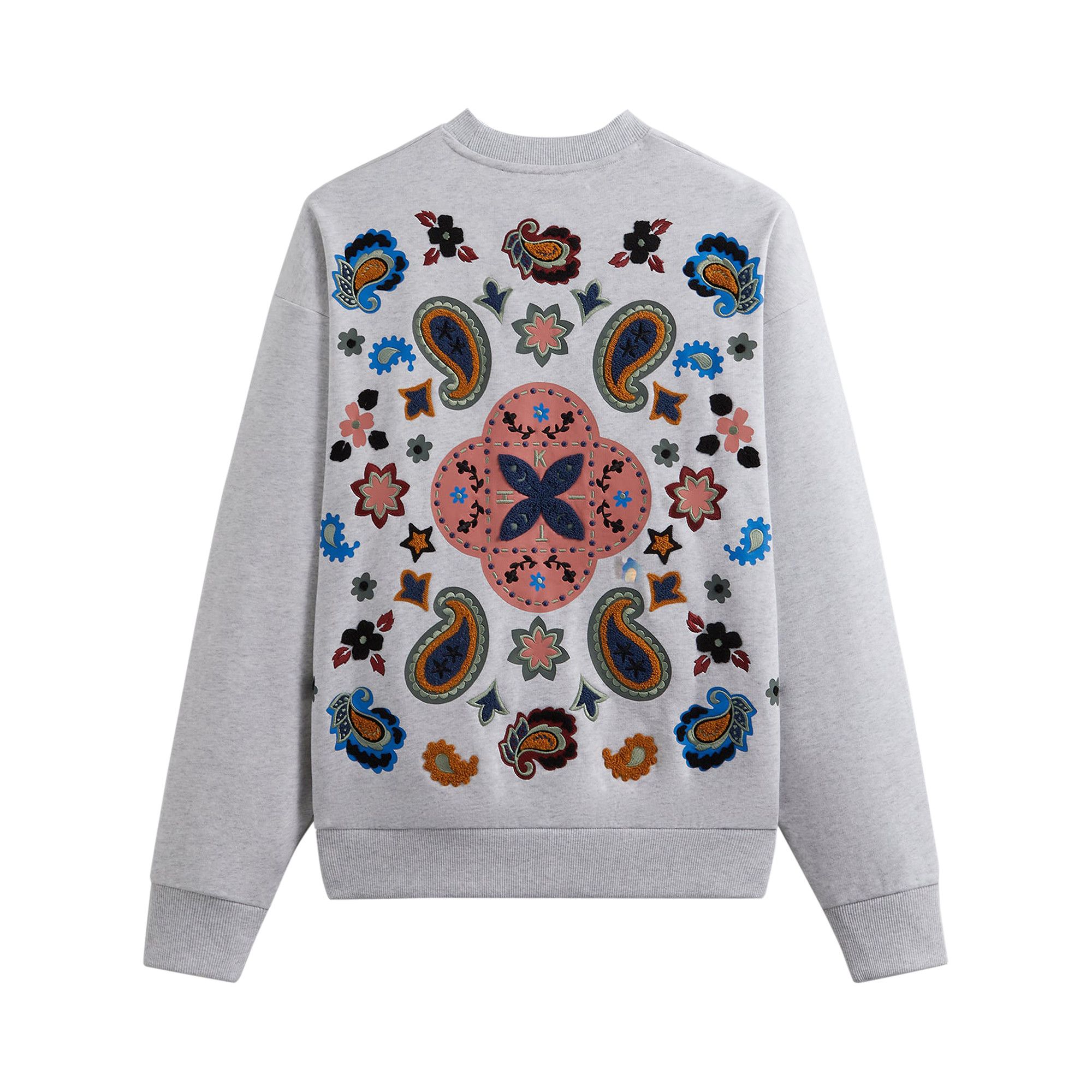 Buy Kith Paisley Nelson Crewneck 'Light Heather Grey Buy Kith Paisley Nelson Crewneck 'Light Heather Grey