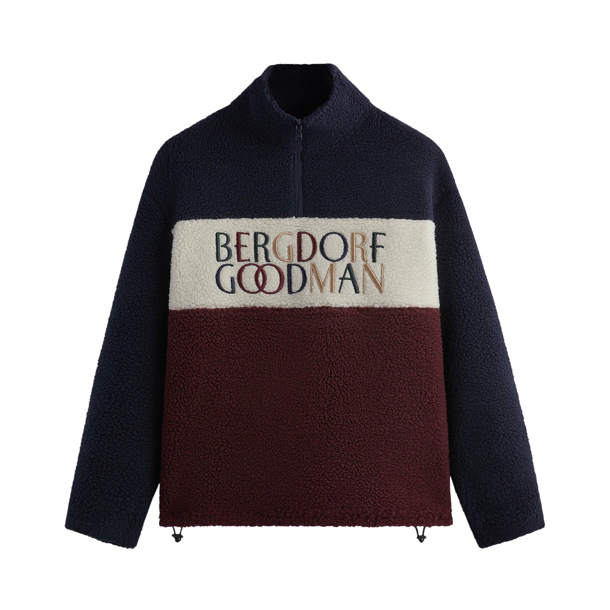 Buy Kith For Bergdorf Goodman Heavy Sherpa Quarter Zip 'Nocturnal