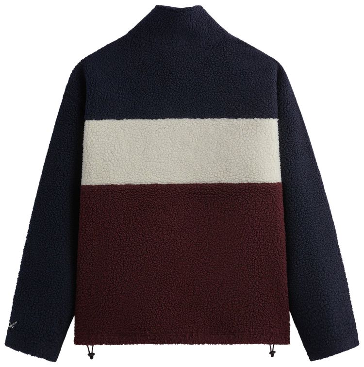 Kith For Bergdorf Goodman Heavy Sherpa Quarter Zip Nocturnal