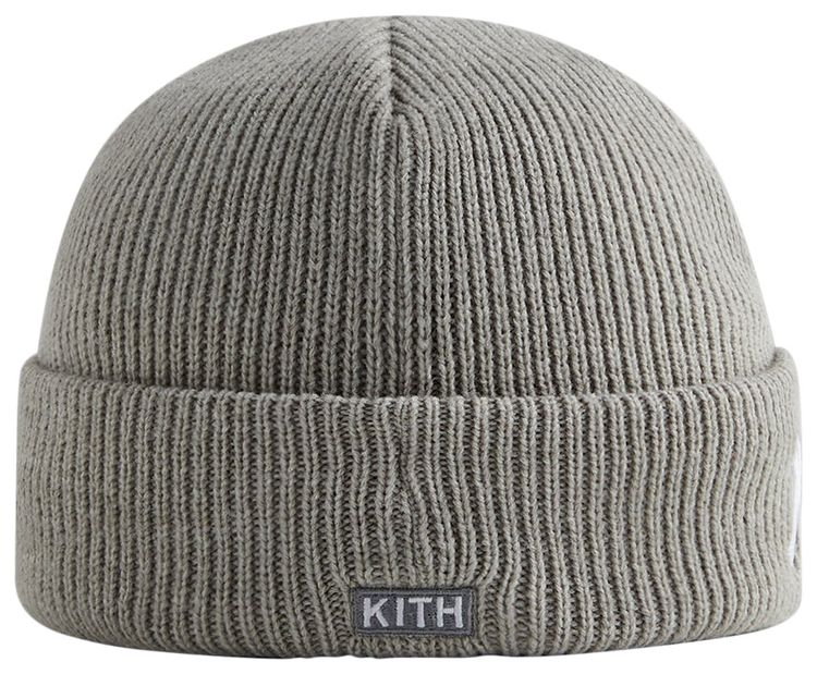 Kith For The New York Yankees Visor Beanie Light Heather Grey