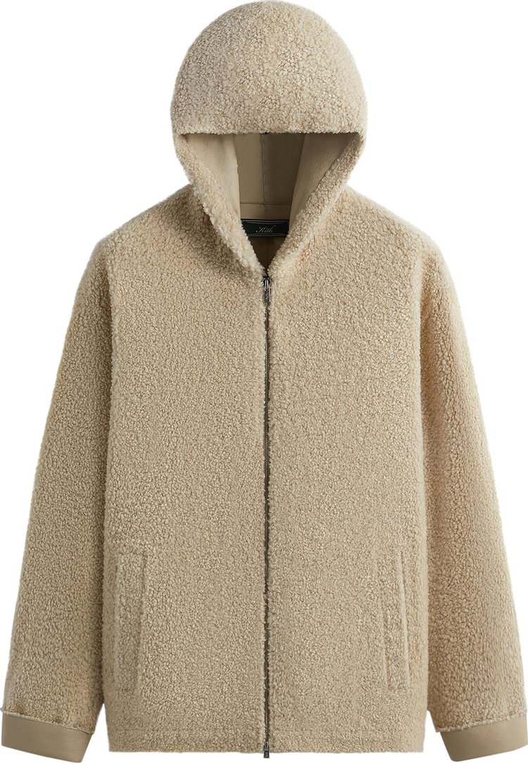 Kith Ryer Hooded Shearling Jacket 'Sector'