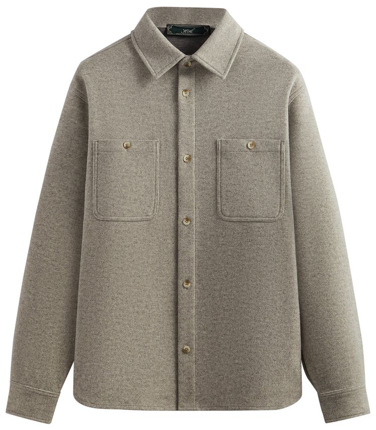 Buy Kith Felted Jersey Apollo Shirt 'Medium Heather Grey' - KHM031540 154 | GOAT Buy Kith Felted Jersey Apollo Shirt 'Medium Heather Grey' - KHM031540 154 | GOAT