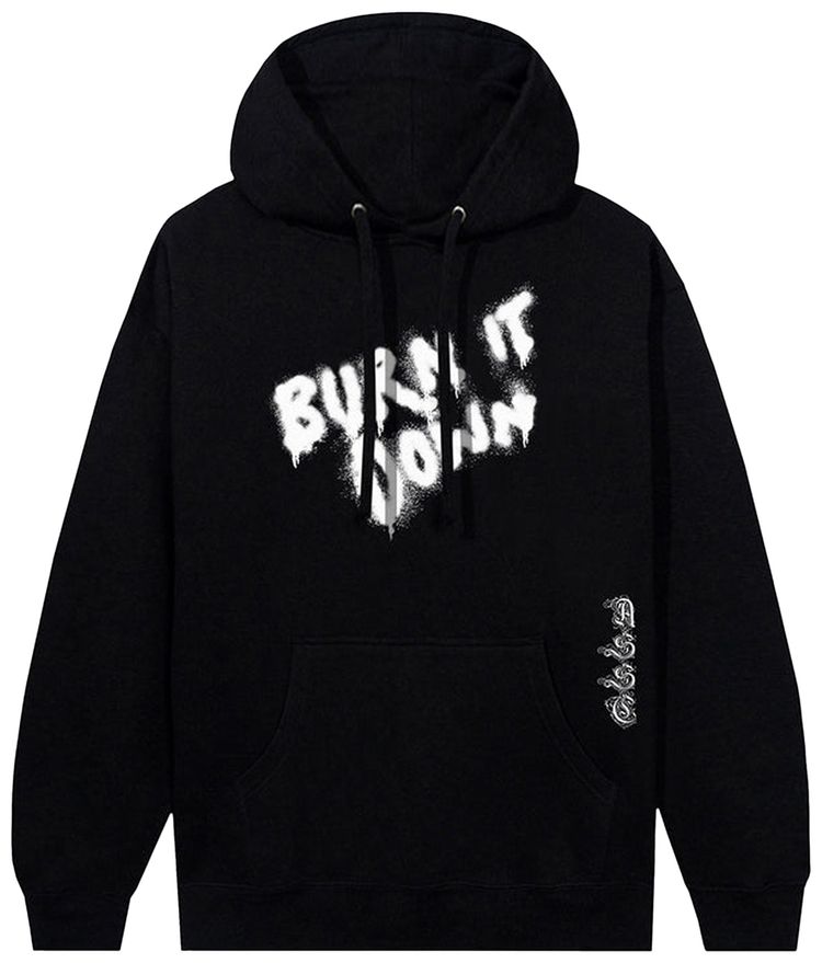 Anti Social Social Club x 2 Tone Burn It Down Hoodie Black