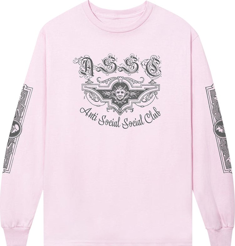 ANTI SOCIAL SOCIAL CLUB - T-SHIRT WHITE - LIGHT PINK FONT