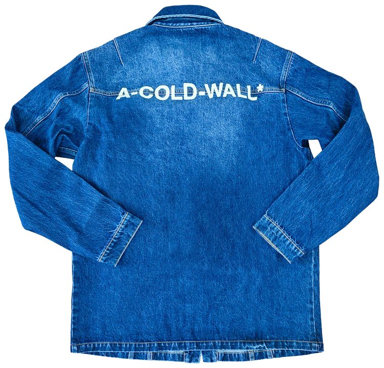 A Cold Wall Denim Overshirt Vintage Wash