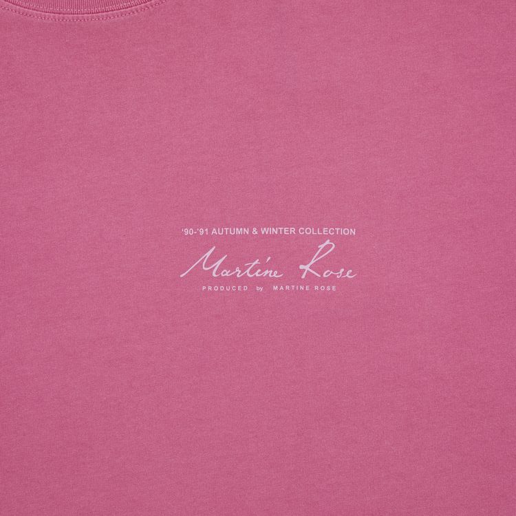 Martine Rose Funnel Neck Tee Pink