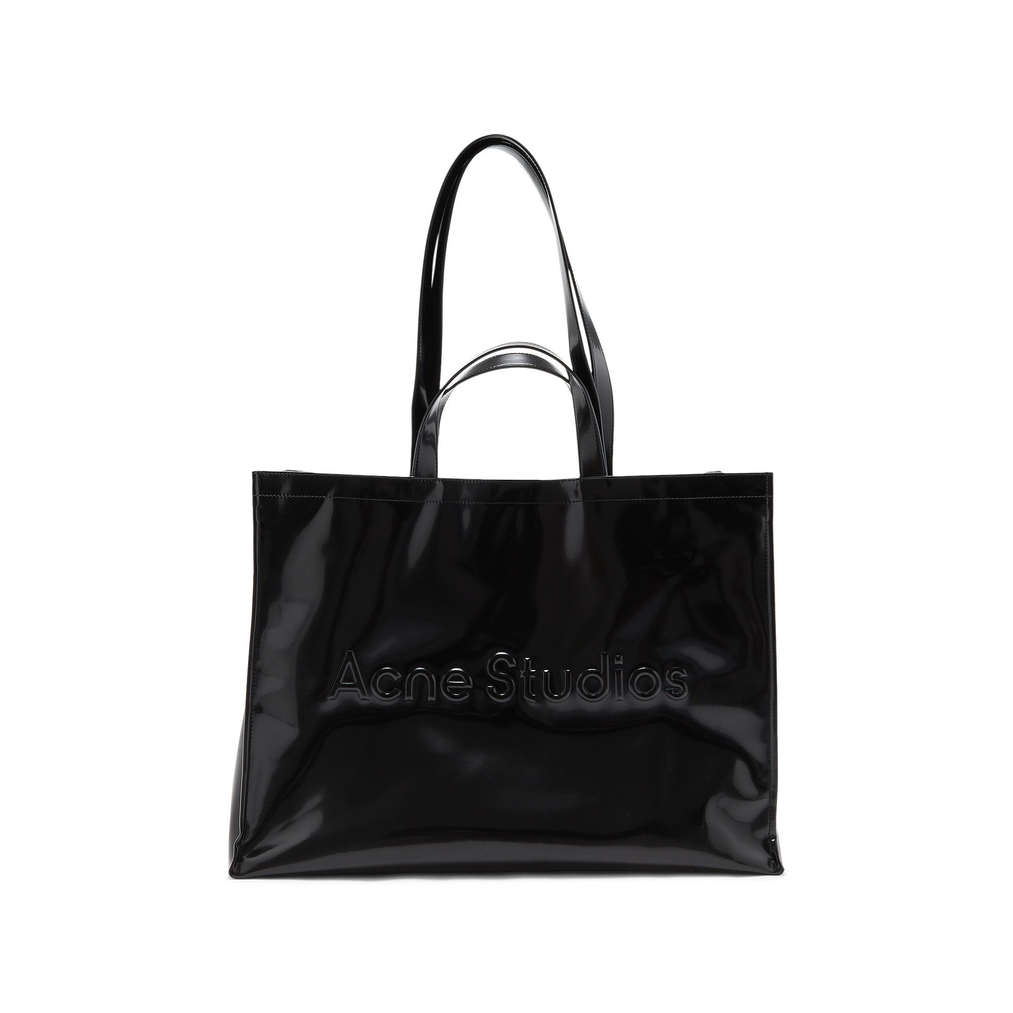 Buy Acne Studios Logo Shopper Large Tote Bag 'Black