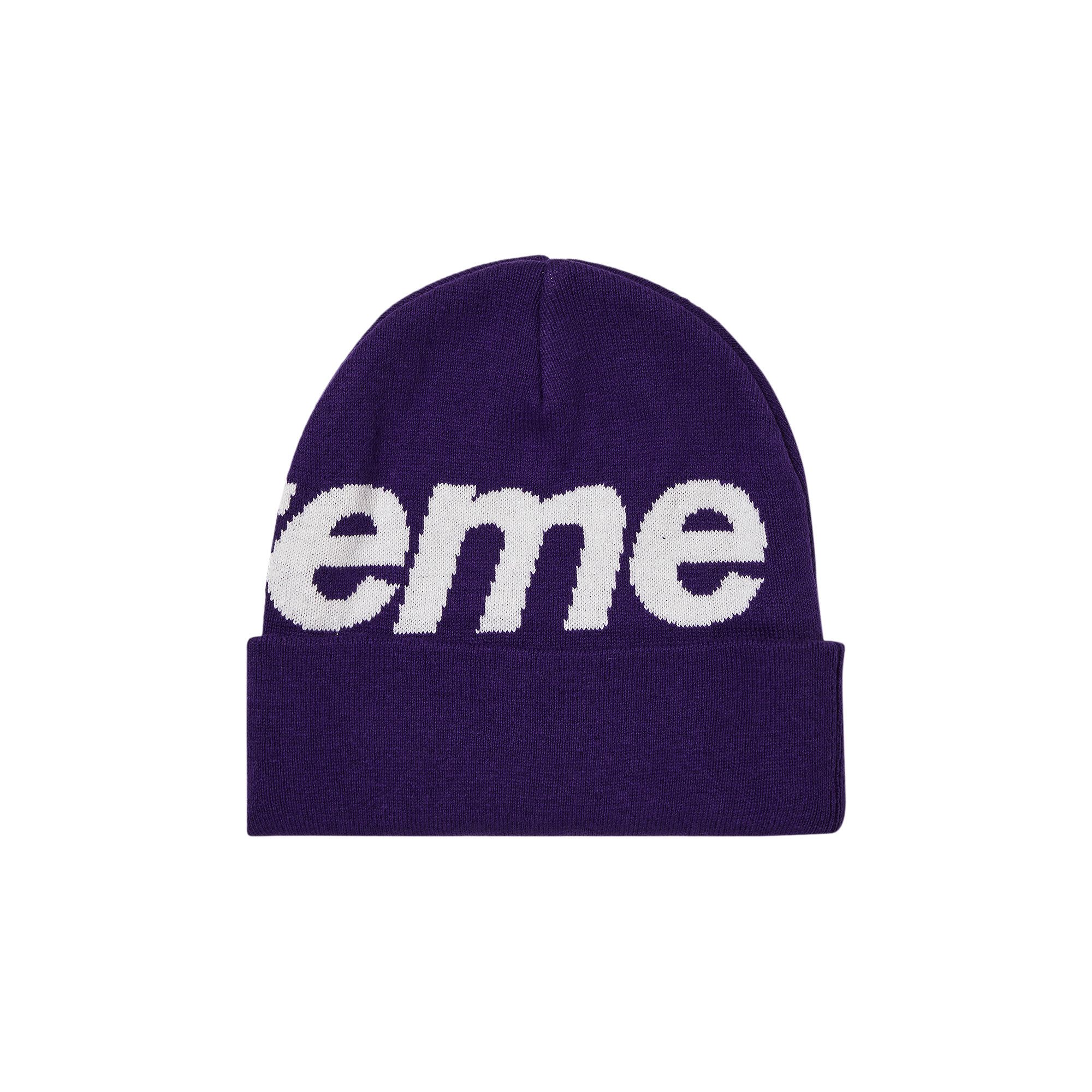 特価 Beanie Logo Big Supreme Buy 'Dark DARK FW23BN17 - Purple' 帽子