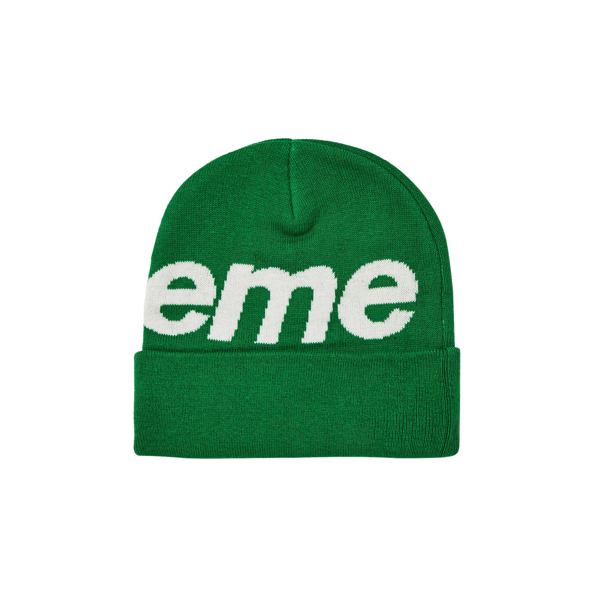 Supreme Big Logo Beanie 'Green'