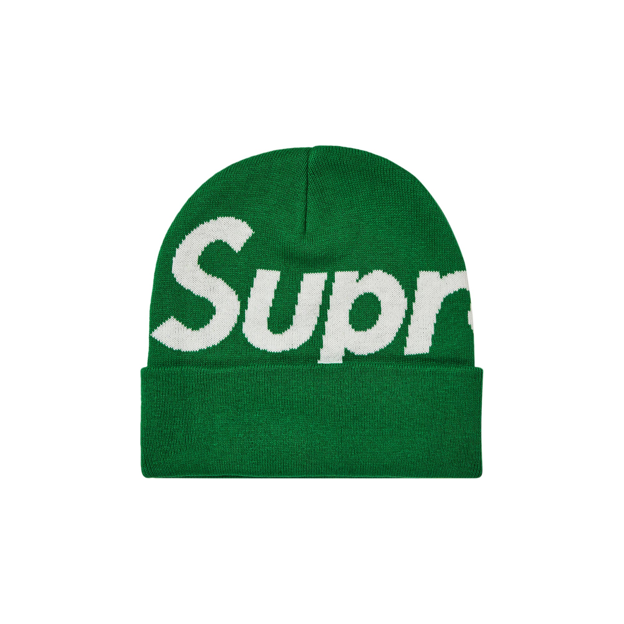 Supreme Big Logo Beanie 'Green'