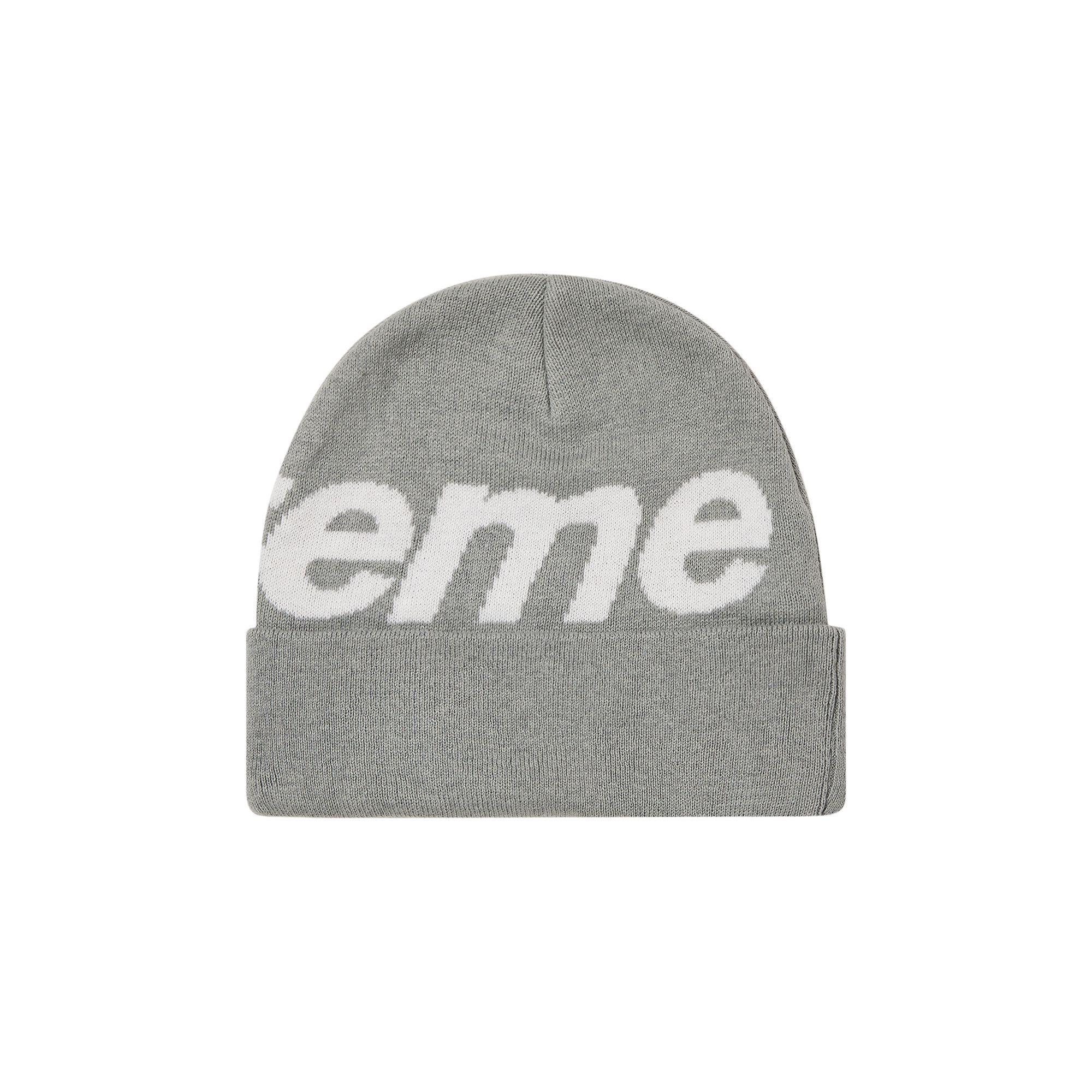 Supreme Big Logo Beanie 'White Plaid' SUP-FW23-2439