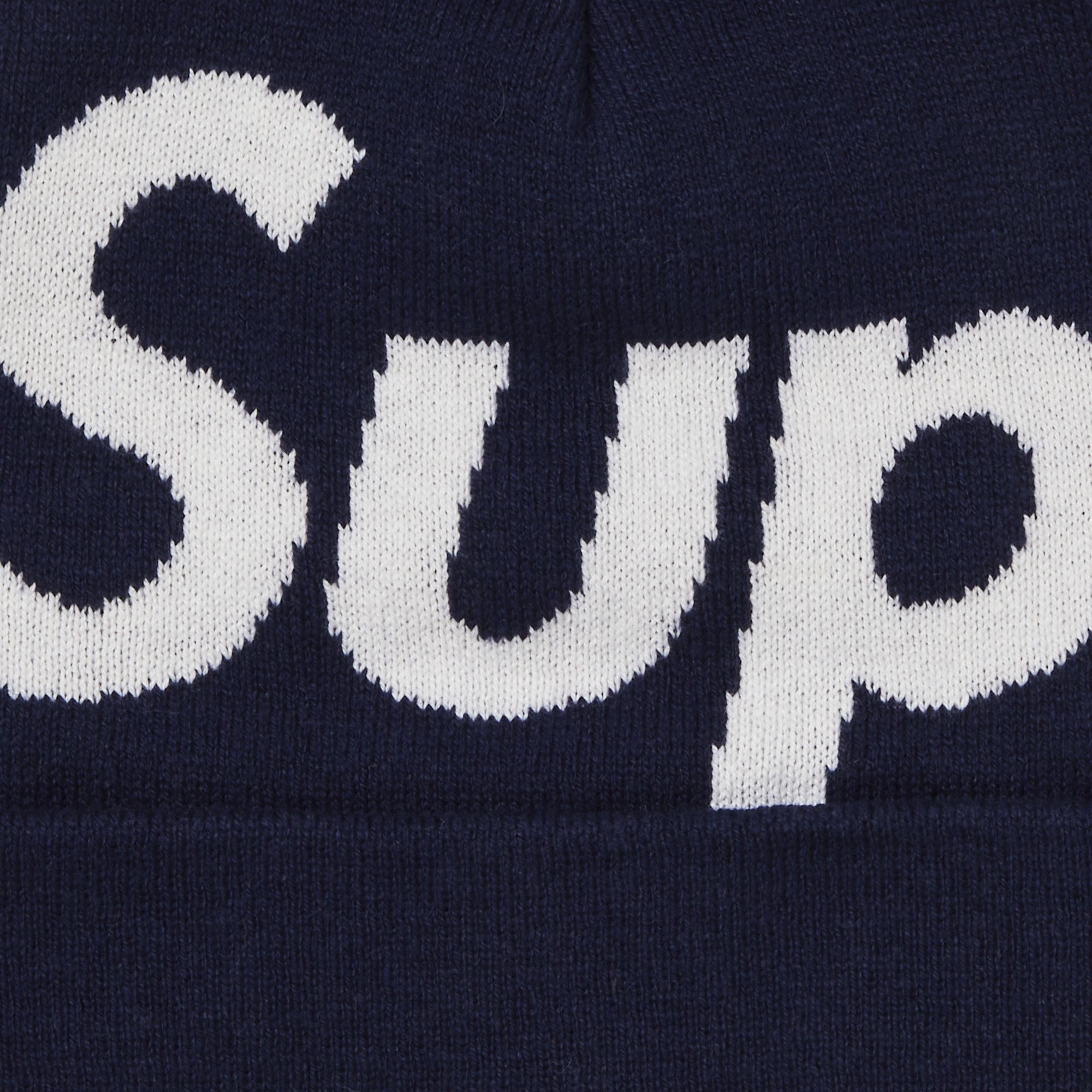 Supreme Big Logo Beanie ネイビー ニット Supreme Big Logo Beanie (FW22) - $44