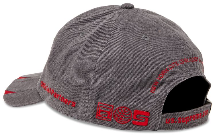 Supreme Jagged Visor 6 Panel Grey