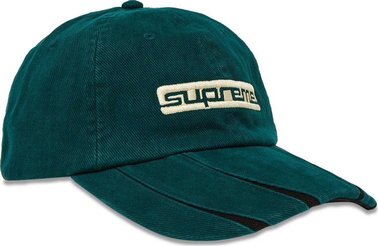 Supreme Jagged Visor 6 Panel Teal