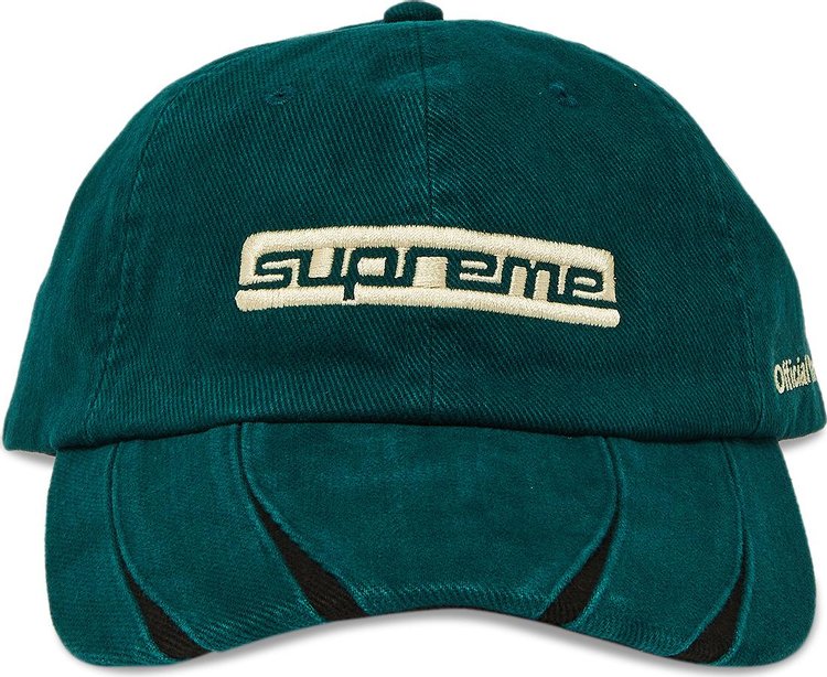 Supreme Jagged Visor 6 Panel Teal