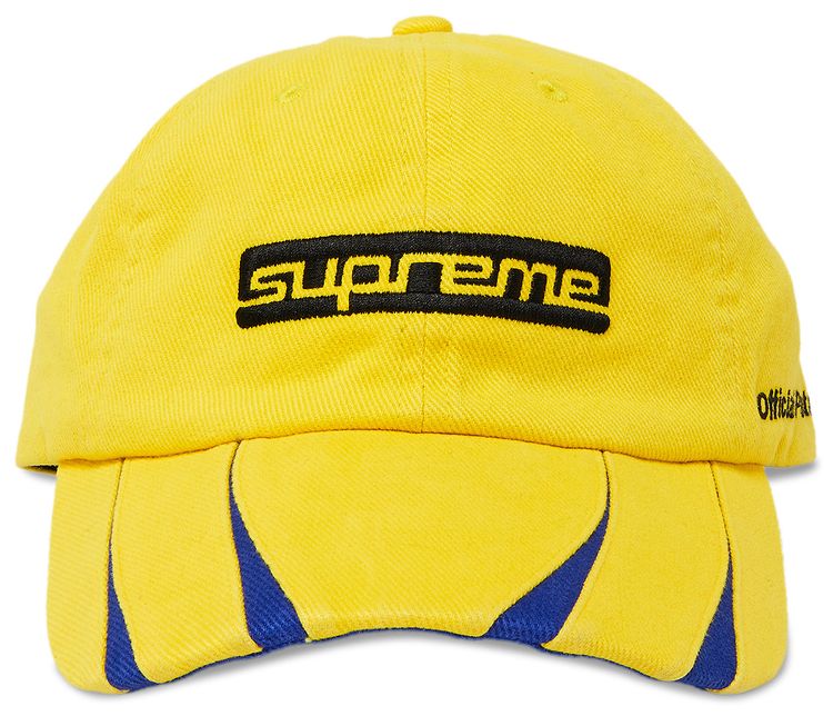 Supreme Jagged Visor 6 Panel Yellow
