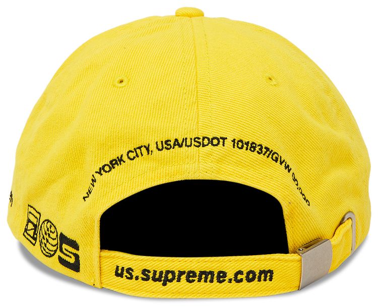 Supreme Jagged Visor 6 Panel Yellow