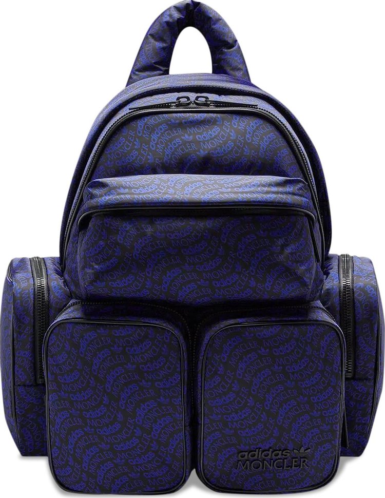 Moncler x adidas Logo Print Backpack 'Black/Blue'