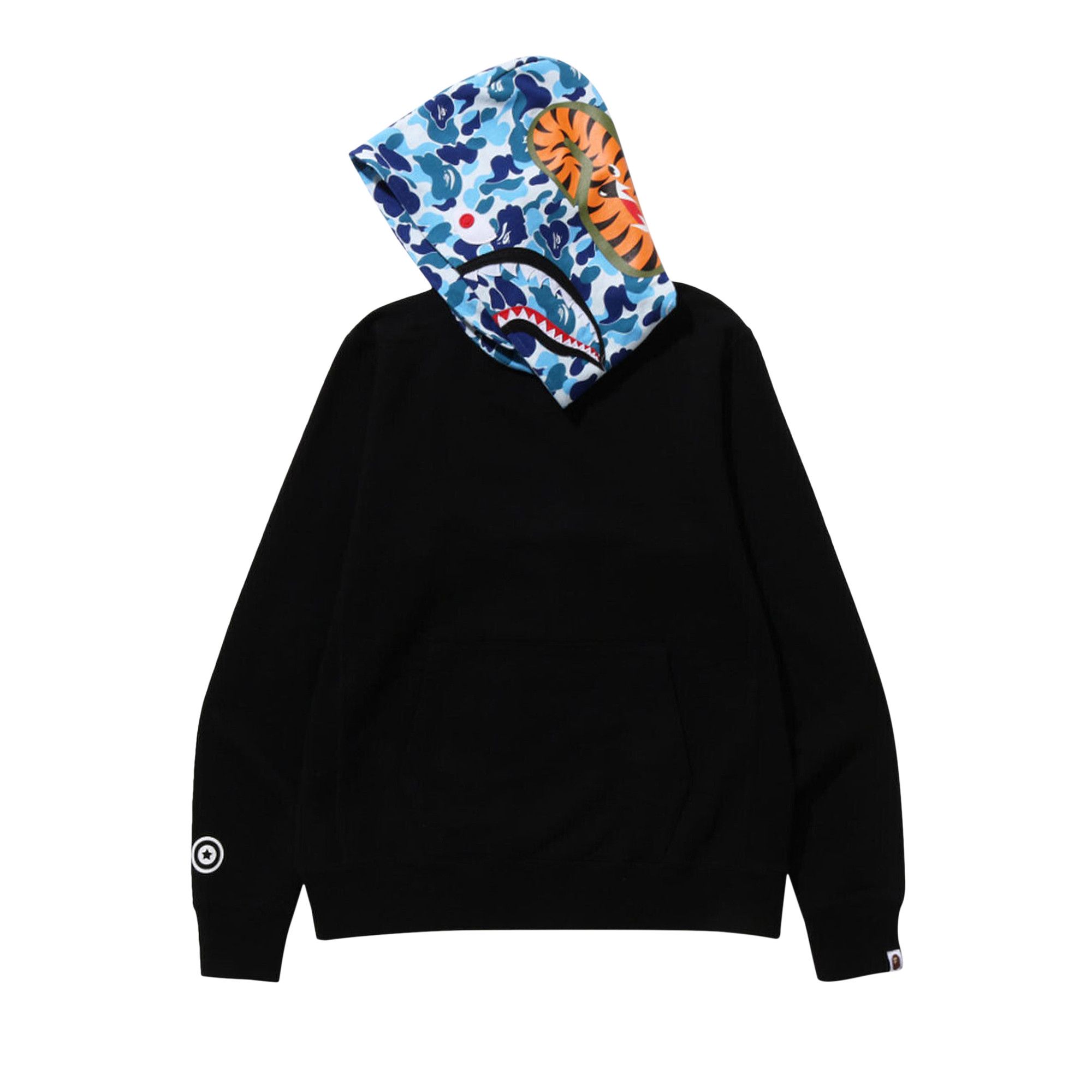 Size xl BAPE ABC Camo Shark Pullover Hoodie Black