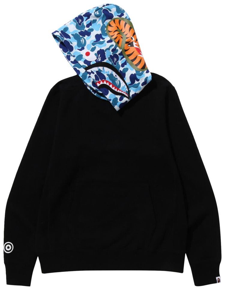 BAPE ABC Camo Shark Pullover Hoodie Black