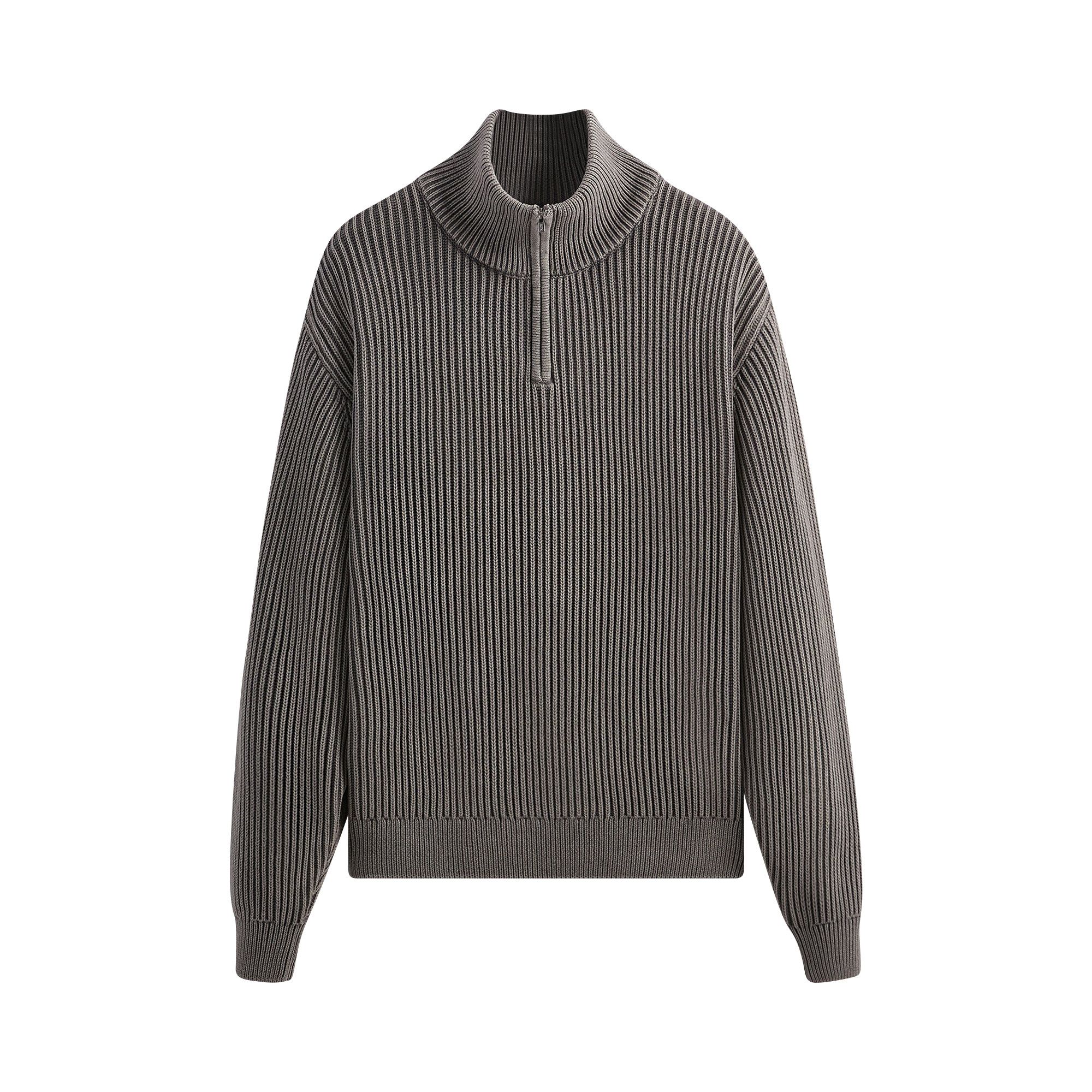 Buy Kith 101 Garment Dyed Wyona Quarter Zip 'Tarmac
