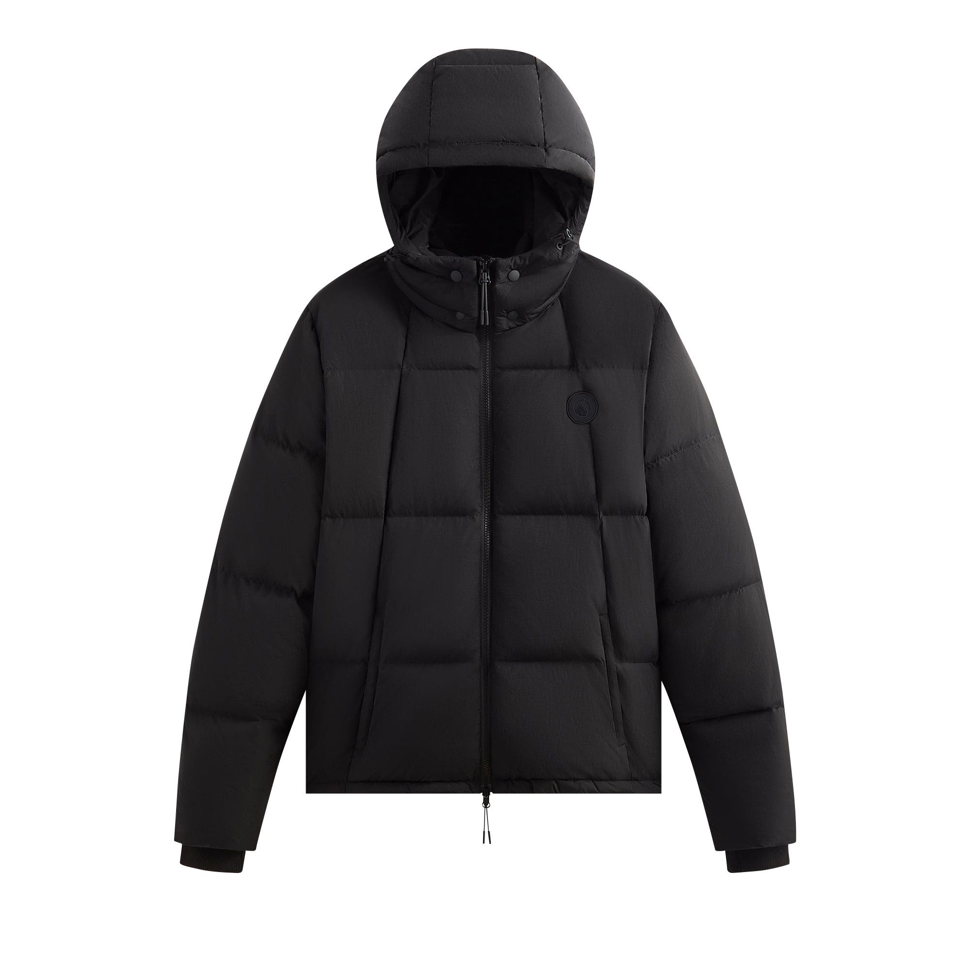 Size l Kith Wrinkle Nylon Midi Puffer 'Black'