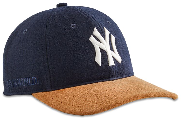 Kith  47 For New York Yankees Unstructured Wool Fitted With Suede Brim Nocturnal
