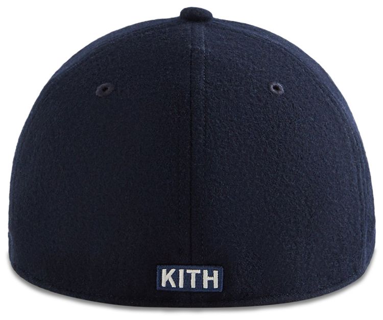 Kith  47 For New York Yankees Unstructured Wool Fitted With Suede Brim Nocturnal
