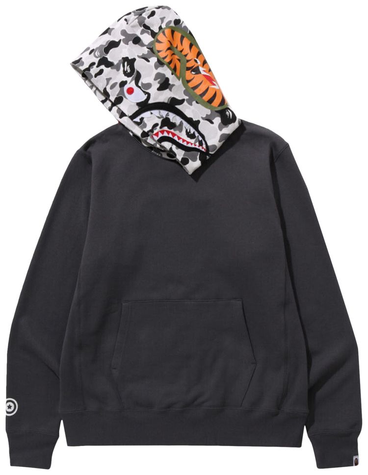 BAPE ABC Camo Shark Pullover Hoodie Charcoal