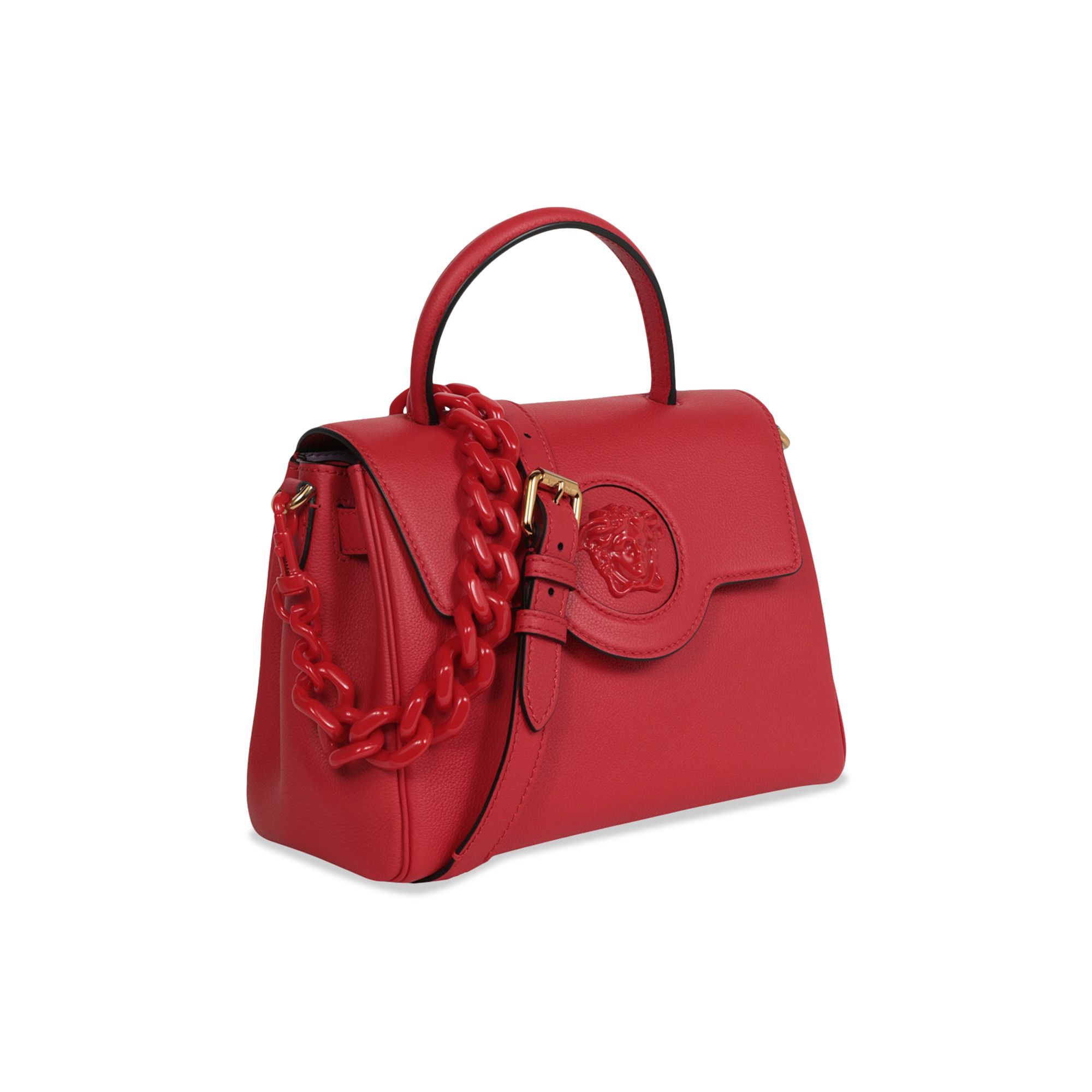 Buy Versace La Medusa Shoulder Bag 'Bright Red' - DBFI039