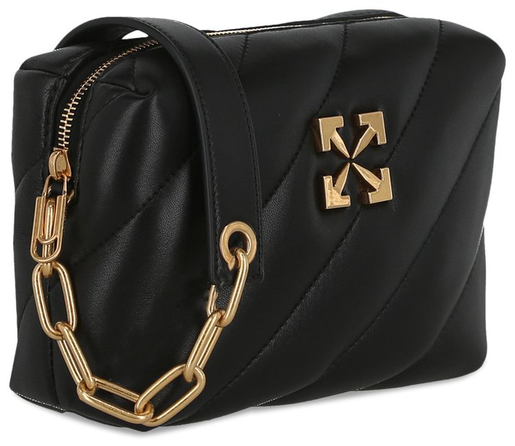 Off White Jackhammer Camera Crossbody Bag Black