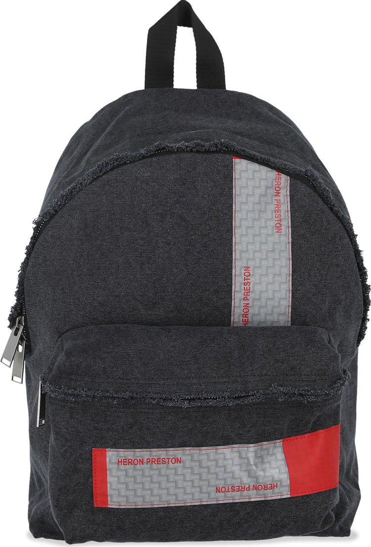 Heron Preston Logo Tape Distressed Backpack 'Black'