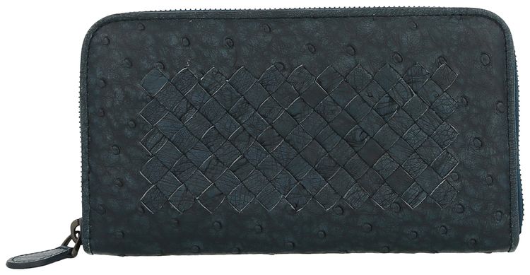 Bottega Veneta Intrecciato Wallet Denim