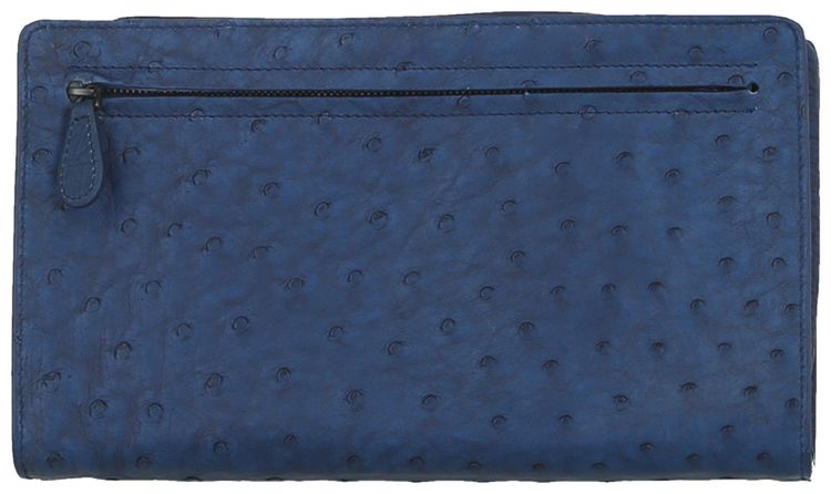 Bottega Veneta Leather Wristlet Cobalt