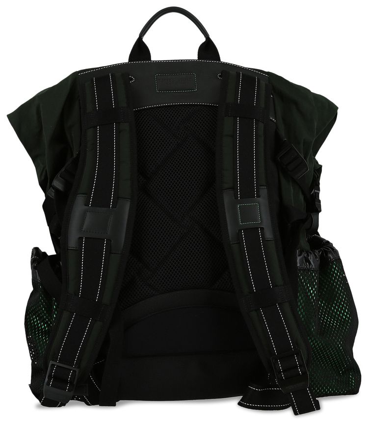 Bottega Veneta Bi Color Plain Outlet Backpack Khaki