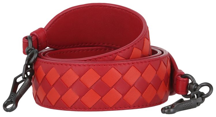 Bottega Veneta Leather Handbag Strap China Red