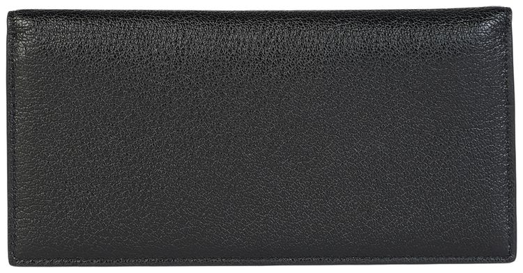 Bottega Veneta Leather Wallet Black Blue