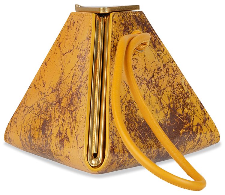 Bottega Veneta Pyramid Clutches Eggnog