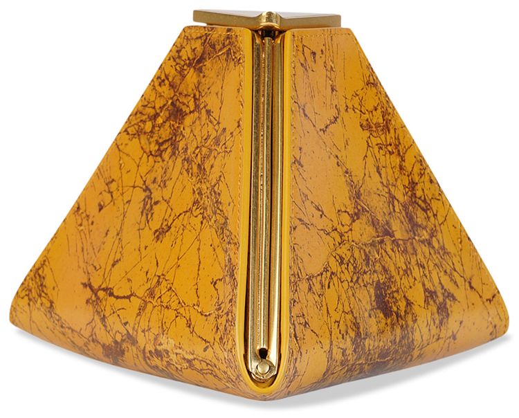 Bottega Veneta Pyramid Clutches Eggnog