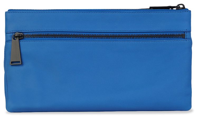 Bottega Veneta Fluid Messenger Crossbody Bag Bluette Black